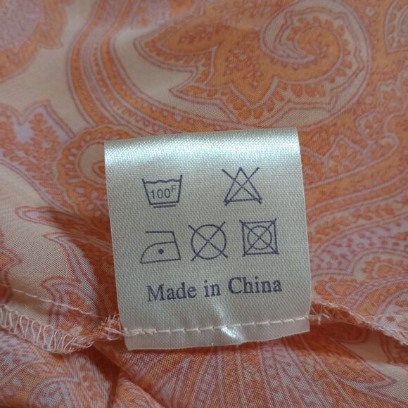 Vintage Bed Of Roses Sheer Slip Size S Paisley Fairy Coquette Ballet Peach Women - Picture 10 of 10